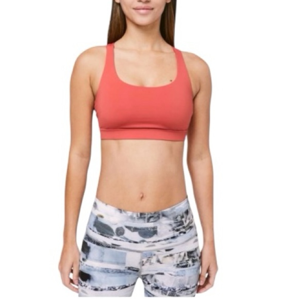 Lululemon Seamless Coral Sports Bra - size 6